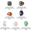 7Pcs Natural Labradorite & Amethyst & Rose Quartz & South Red Agate & Rhodonite & Green Aventurine & Quartz Crystal Tumbled Stone Sets DIY-FS0007-10B-4