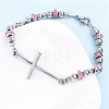 201 Stainless Steel Link Chain Bracelets BJEW-A032-02P-01-5