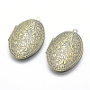 Brass Locket Pendants X-KK-F717-28AB-NR-1