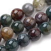 Natural Indian Agate Beads Strands G-S259-31-8mm-1