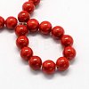 Natural Dyed Mashan Jade Gemstone Bead Strands G-R272-8mm-01-4