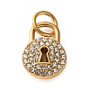 304 Stainless Steel Rhinestone Pendants RB-CBA324D-01G-06-1