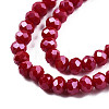 Electroplate Glass Beads Strands EGLA-A034-P10mm-A22-3