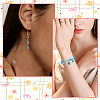64Pcs 8 Styles 2 Colors Synthetic Turquoise Pendants PALLOY-SW00130-7