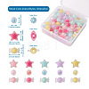 Beadthoven 120Pcs 3 Style Transparent Acrylic Beads TACR-BT0001-03-8