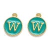 Golden Plated Alloy Enamel Charms LS-ENAM-Q437-15W-1