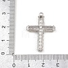 Rack Plating Brass Micro Pave Cubic Zirconia Pendants KK-Q786-04P-01-3