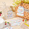 100Pcs Birthday Theme Rectangle Paper Tag Cards with 20m Jute Cord Kit DIY-SP0003-89B-3
