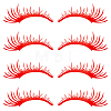 PET Eyelash Car Stickers STIC-WH0004-04C-1