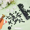 200Pcs Octagon Sealing Wax Particles with 1Pc Stainless Steel Spoon and 3Pcs Flat Round Candles and 1Pc Iron Beading Tweezers DIY-CP0009-31-4