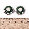 Handmade Lampwork & Brass Core European Beads LAMP-N044-07S-01-4