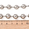 Brass Ball Chain Necklaces for Men Women NJEW-H089-01P-5