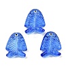 Transparent Glass Enamel Beads LAMP-U004-06O-1