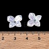 Iridescent Plating Acrylic Bead Caps AC-CBA81FF-03A-3