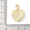 Brass Enamel Micro Pave Cubic Zirconia Pendants KK-U043-11G-02-3