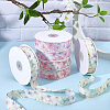 1Roll Single Face Printed Polyester Satin Ribbon SRIB-CY0001-47A-6