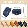 6Pcs Cowhide Leather Loop Keepers FIND-PH0062-15-2