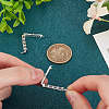 2pcs 925 Sterling Silver Rhinestone Clasps FIND-PH0020-99-3