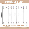 10Pcs Handmade Flower Printed Porcelain Brooches JEWB-CP00006-2