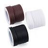 Craftdady 30M 3 Colors Hollow Pipe PVC Tubular Synthetic Rubber Cord RCOR-CD0001-02-13