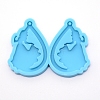 Teardrop with Lady Silicone Statue Pendant Molds DIY-WH0175-52-1