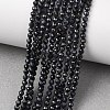 Natural Black Sapphire Beads Strands G-P625-3mm-01-1