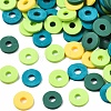 Handmade Polymer Clay Beads Strands CLAY-R089-6mm-T02B-35-2