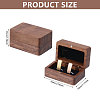 Wooden Jewelry Cufflinks Storage Magnetic Gift Case CON-WH0095-78C-2