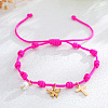 Brass & Imitation Pearl Charm Bracelets DP7998-6-1