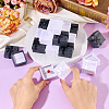 12Pcs 2 Colors Square Paper Jewelry Ring Gift Storage Boxes CON-TA0001-18-7
