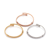 304 Stainless Steel Torque Bangle Sets BJEW-L642-12-1