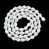 Opaque Solid Color Electroplate Glass Beads Strands LS-EGLA-N013-P4mm-B02-2