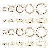 10Pcs 5 Styles Brass Open Jump Rings KK-TA0008-84G-2