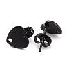 304 Stainless Steel Stud Earring Findings LS-EJEW-O104-13EB-2