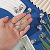 12Pcs Skull Alloy Lapel Pin Backs for Men's Suit JEWB-PH0001-91-3