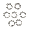 Tarnish Resistant 304 Stainless Steel Open Jump Rings X-STAS-Q186-02-4x0.7mm-1