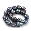 Dyed Natural Cultured Freshwater Pearl Beads Strands PEAR-P062-26A-3