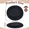 Cotton Imitation Flat Round Fascinator Hat Base for Millinery FIND-WH0173-460B-2