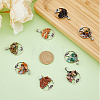 4 Sets 8 Styles Natural & Synthetic Mixed Stone Chip Pendants FIND-FH0006-04-3