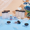 Plastic Bead Screw Together Stacking Jars CON-WH0092-53A-5
