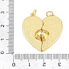 Brass Enamel Pendants KK-C169-02G-3