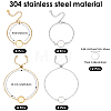 16Pcs 4 Styles 304 Stainless Steel Cable Chain Bracelet Making BJEW-SP0001-29-2