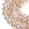Transparent Electroplate Glass Beads Strands LS-EGLA-A039-T4mm-A12-3