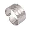 Non-Tarnish 304 Stainless Steel Open Cuff Rings for Women RJEW-G285-69P-1