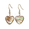 Natural Paua Shell Dangle Earrings EJEW-JE06274-04-2