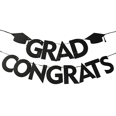 Word Congrats Grad Paper Hanging Banner TH-FZC50F9-01A-1