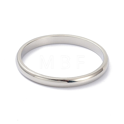 Non-Tarnish 2mm Polished Plain Dome Finger Ring for Girl Women RJEW-C012-05E-P-1