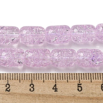 Transparent Crackle Glass Beads Strands GLAA-NH0001-04H-1