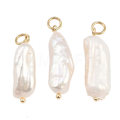 Baroque Natural Keshi Pearl Pendants PALLOY-JF04389-02-1