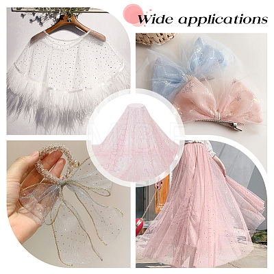 Polyester Lace Fabric DIY-WH0409-97B-1